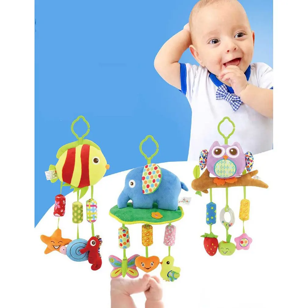 Детская игрушка животное колокольчик новорожденных От 0 до 1 года Кровать Висячие музыкальные игрушки родитель-ребенок сотрудничество креативный