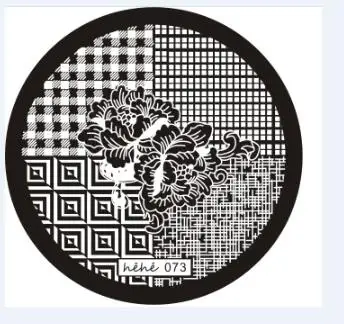 

2016 New Stamping Plate hehe-73 Nail Art Template Rose Flower Pattern Nail Art Stamping Plates Nail Seal Manicure Tool 5.6CM