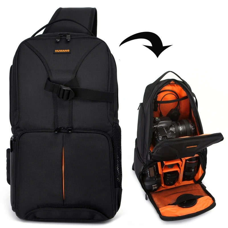 PULUZ Waterproof DSLR Camera Bag Backpack Photo For Canon Nikon Multi