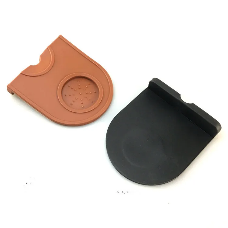 1PC Coffee Hammer Mat Silicone Espresso Double Coffee Tamper Mat Corner Coffee Powder Maker