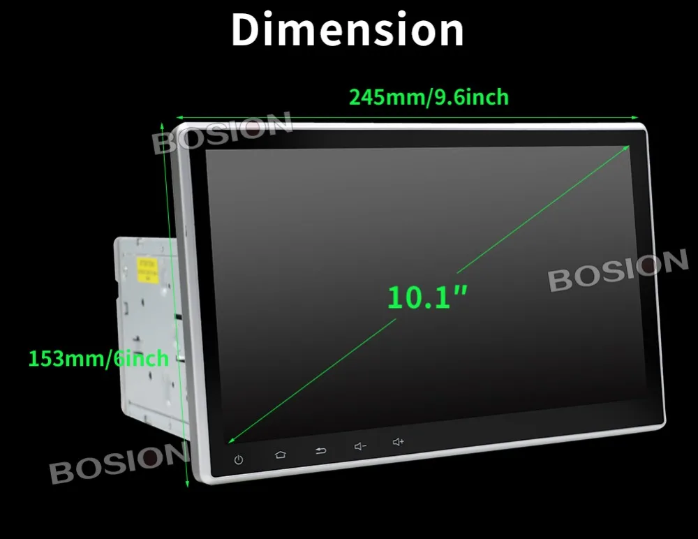 Perfect Bosion Android 9.0 Octa Core 10.1 inch Double 2 din Car GPS DVD Player with BT WIFI DAB+ radio Stereo 2din Car Radio Multimedia 17