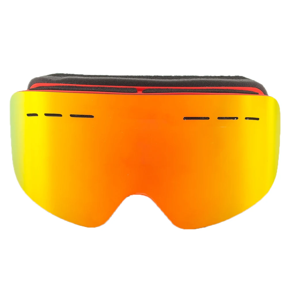 UV400 очки для сноуборда мужские женские лыжные очки противотуманные gafas ski googles skibril большие видения зимние снежные очки красный/серебристый/зеленый