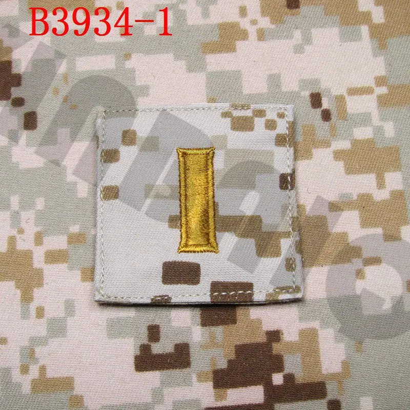 B3934 Вышивка патч пиксельный пустынный фон загара дизайн армии США ранг военный - Цвет: B3934