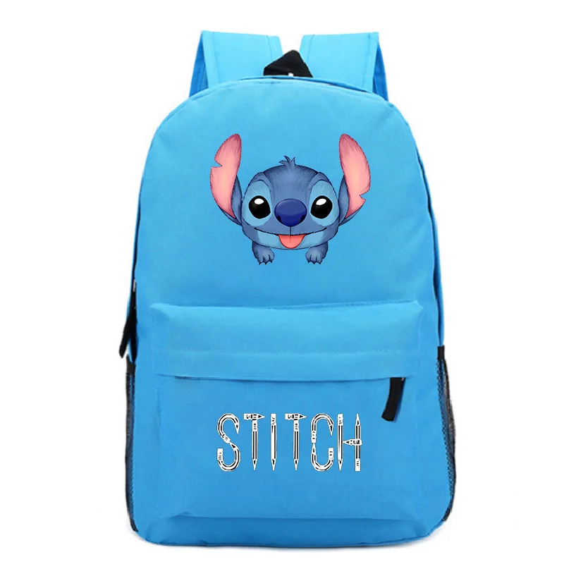 Stitch Men Women Boys Girls Laptop Bags Students Back to School Gift Backpack Fashion Beautiful Popular Pattern Travel Rucksack - Цвет: 14