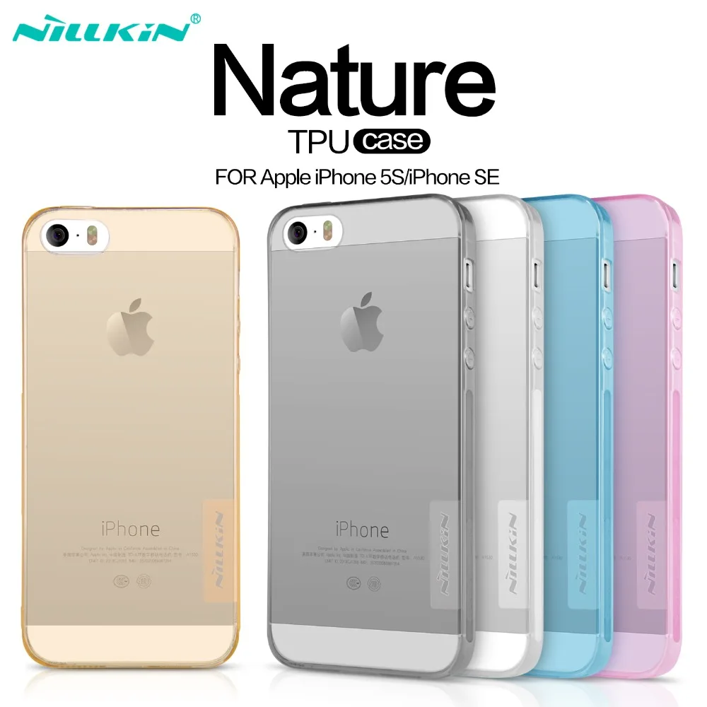 

Nillkin For iPhone SE 5S Case Silicone Cover For iPhone 5 5s Soft TPU Case Cover Clear Flexible Transparent Protective Shield