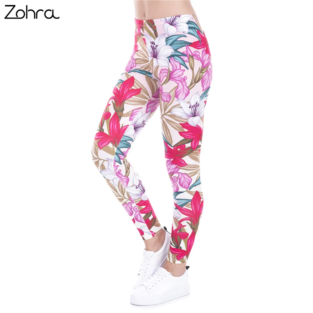 Buy Zohra New Arrival Legins Design Paradise Flowers