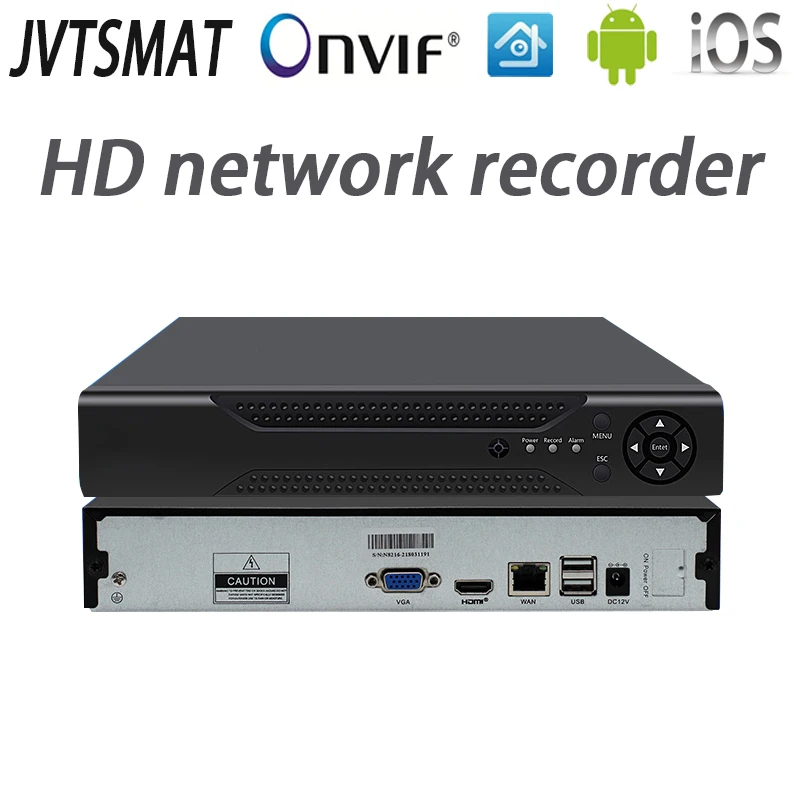 

jvtsmart H.265 4CH 8CH 16CH NVR 5mp 4mp 1080P Network Video Recorder Onvif P2P cctv HD 4Channel 8Channel 16Channel NVR XMeye