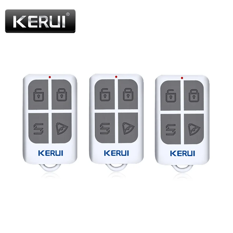 KERUI беспроводной портативный пульт дистанционного управления 4 кнопки для KERUI GSM PSTN система домашней сигнализации брелоки