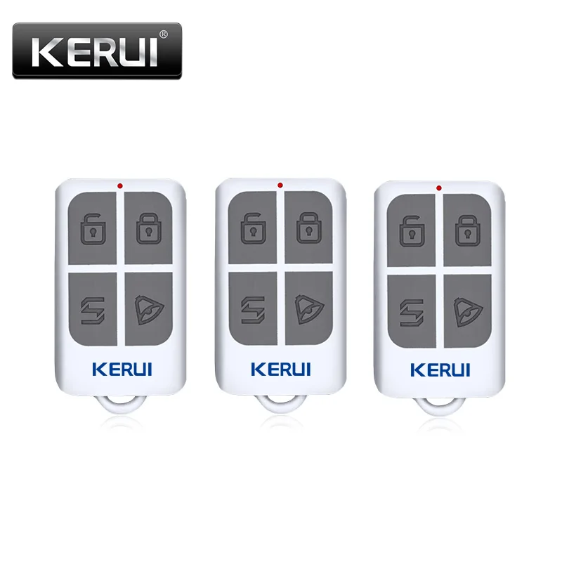 Achat KERUI Sans Fil Portable Télécommande 4 Boutons Pour KERUI GSM RTC Accueil Système D alarme porte clés