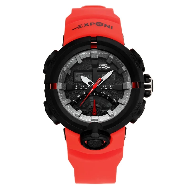 

Men's Outdoor Multi-function Night-light Electronic Watch Fashionable Waterproof Fan Student Sport Quartz Watch