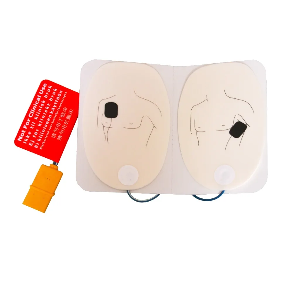 1 пара для взрослых AED тренировка дефибрилляционный электродный патч AED тренажер для обучения аварийной ситуации самоклеющиеся для первой помощи