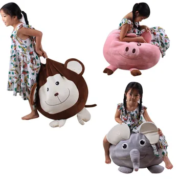 

Lovely Cartoon Animal Storage Bag Toys cloth storage bin Storage Basket Children gift Home Collect