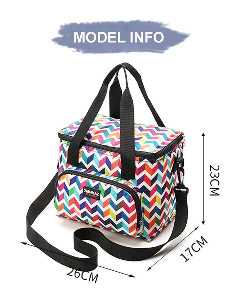 térmico isolado moda almoço sacos bolsa térmica gelo