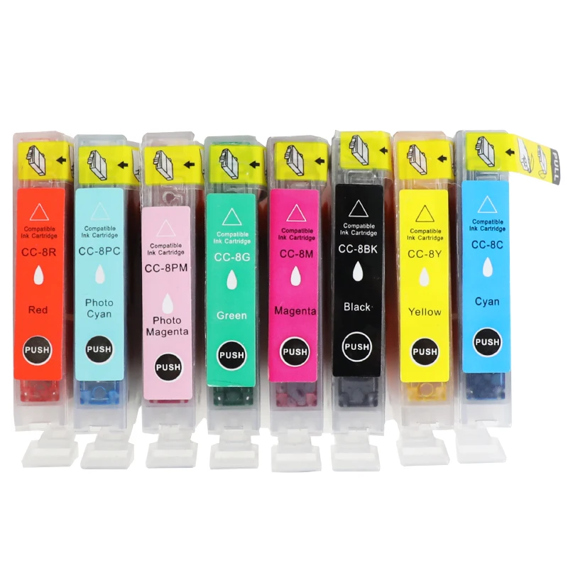 Befon Совместимость Замена картриджа для Canon CLI 8 cli 8BK CLI8 BK CLI8C CLI8PC чернил cartridg PIXMA PRO 9000