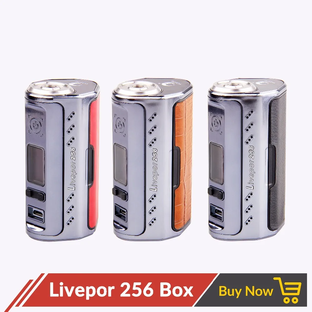 

Original E Cigarette Yosta Livepor 256 256w Box Mod without 18650 Battery with OLED Screen VW MECH TC-Ni TC-Ti TC-SS PTC Mode