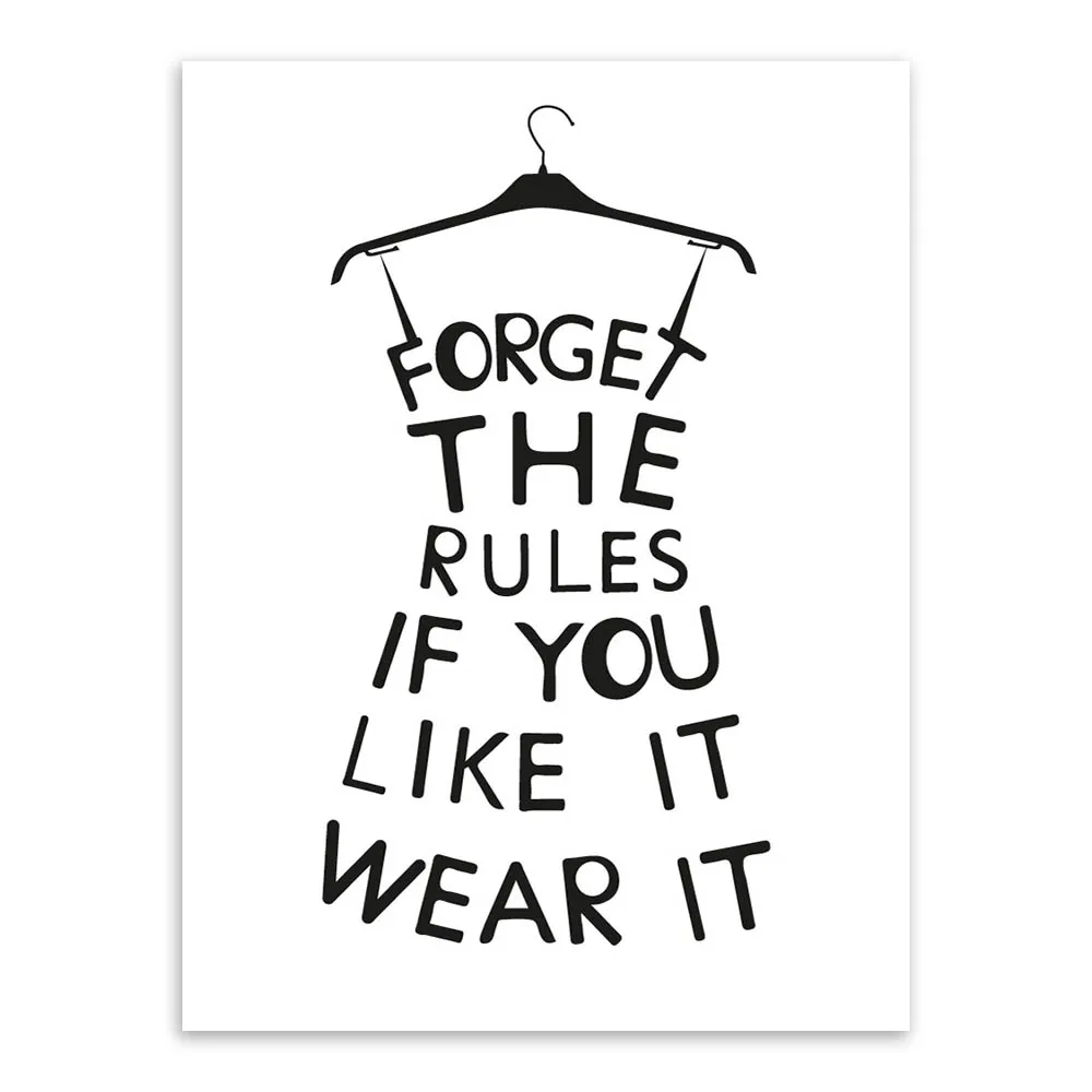 XQL ART Triptych white 2 Minimalist Typography Fashion ...