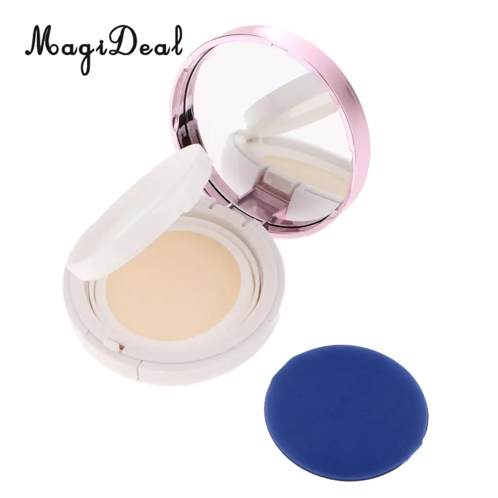 Empty Portable Air Cushion Puff Container Dressing Case Powder Puff Box With Sponge Mirror for BB CC Liquid Foundation Cream