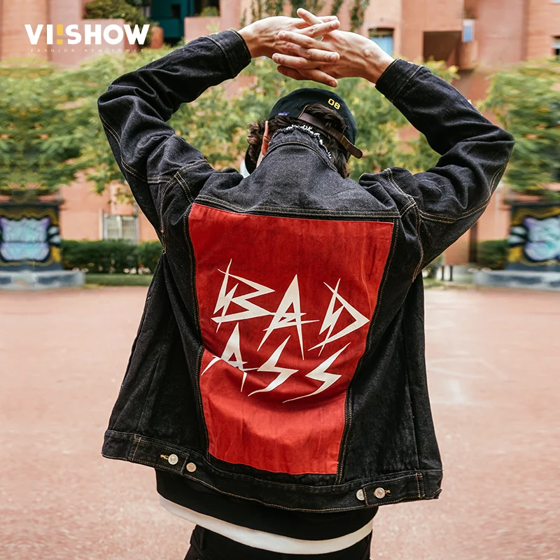 VIISHOW рваные джинсовые куртки 2018 мужские пальто хип хоп модная уличная одежда с