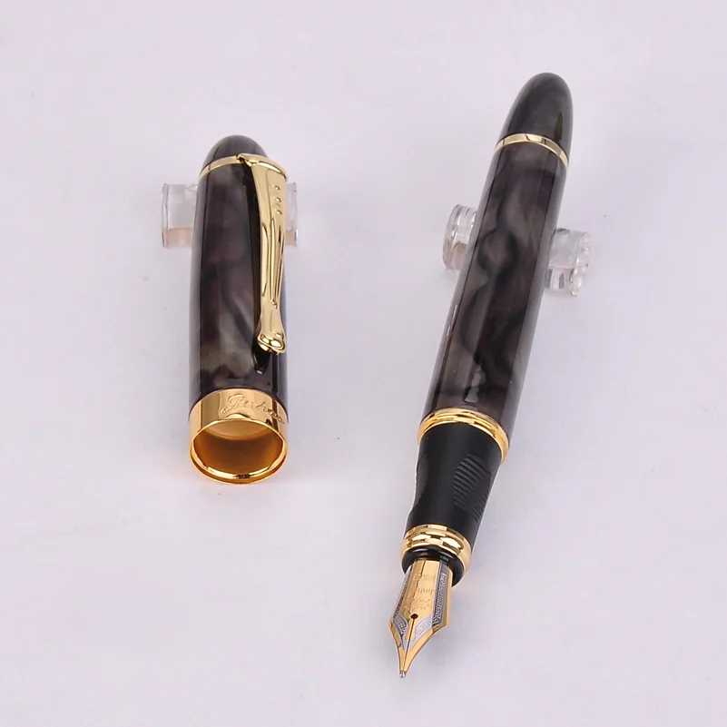 Подлинная Jinhao 450 перьевая ручка полностью Металлическая Золотая Роскошная ручка с зажимом 22 цвета 0,5 мм перо Iraurita бизнес школьные принадлежности