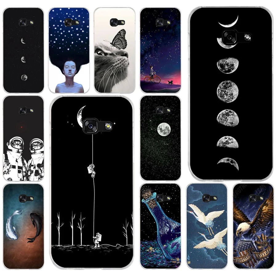 Мягкий силиконовый чехол из ТПУ для Samsung a3 2016 a5 2017 a6 plus a7 a8 2018 s6 7 8 9 140 Fish Shark Eagle Cat Bottle