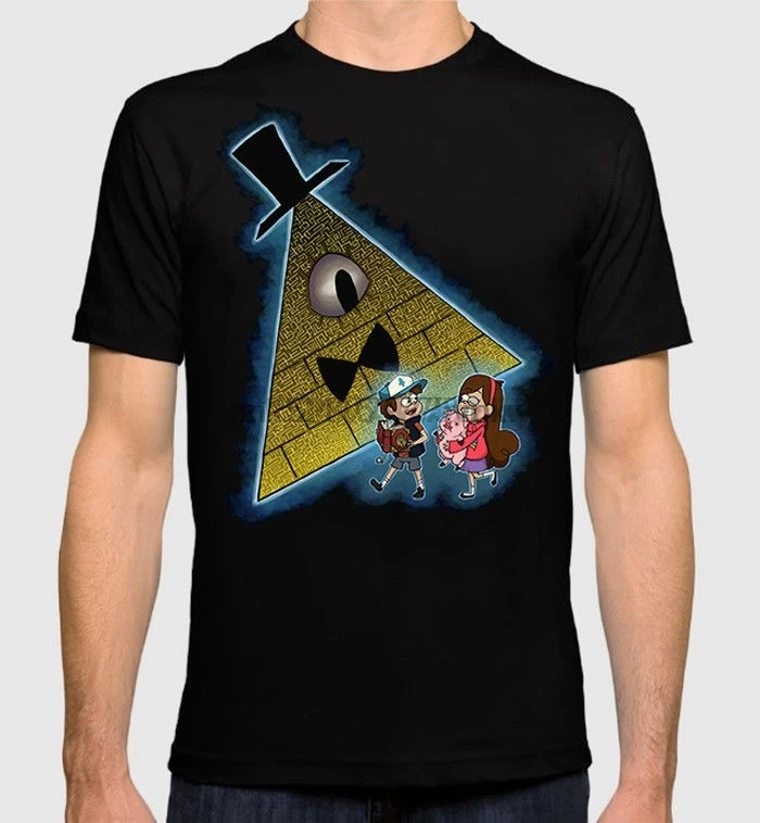 Футболка Mabel Pines Bill Cipher футболка с гравитационным падением Мужская Уличная одежда