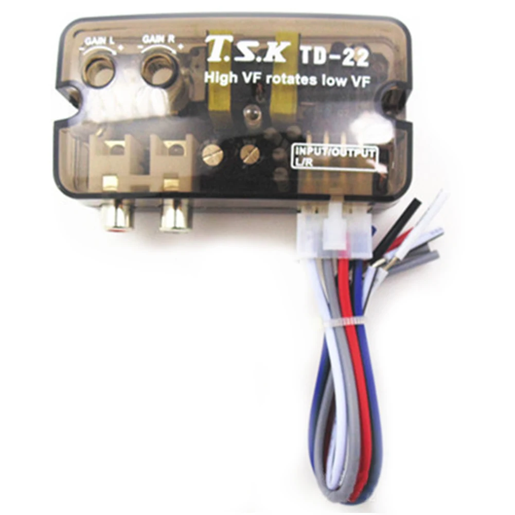 

12V Car Stereo High to Low with High Frequency Switch Delay Function Car Stereo Amplifier Subwoofer Low Frequency Converter