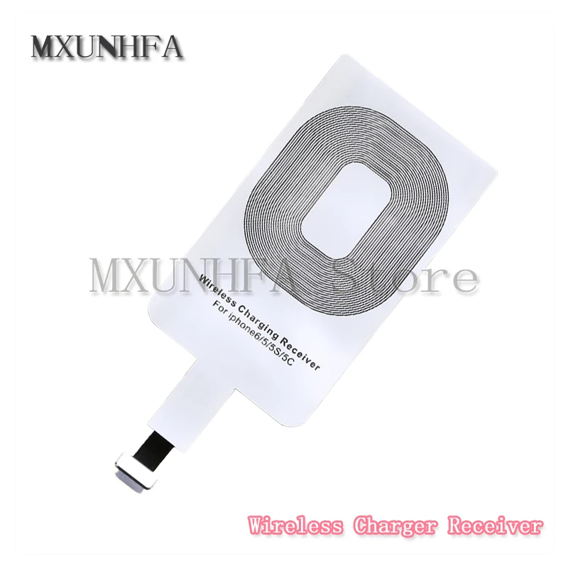 

10pcs/lot Qi Wireless Charger Receiver For iPhone 7 6 6S Plus 5 5S SE 5SE 5C Charging Adapter Receptor Inductive Accessories