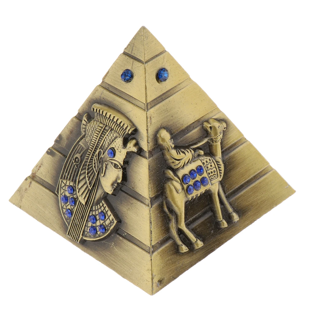 Vintage Ancient Sculpture Egyptian Pyramids Building Figurine for Home Desktop Table Decorations Creative Gifts