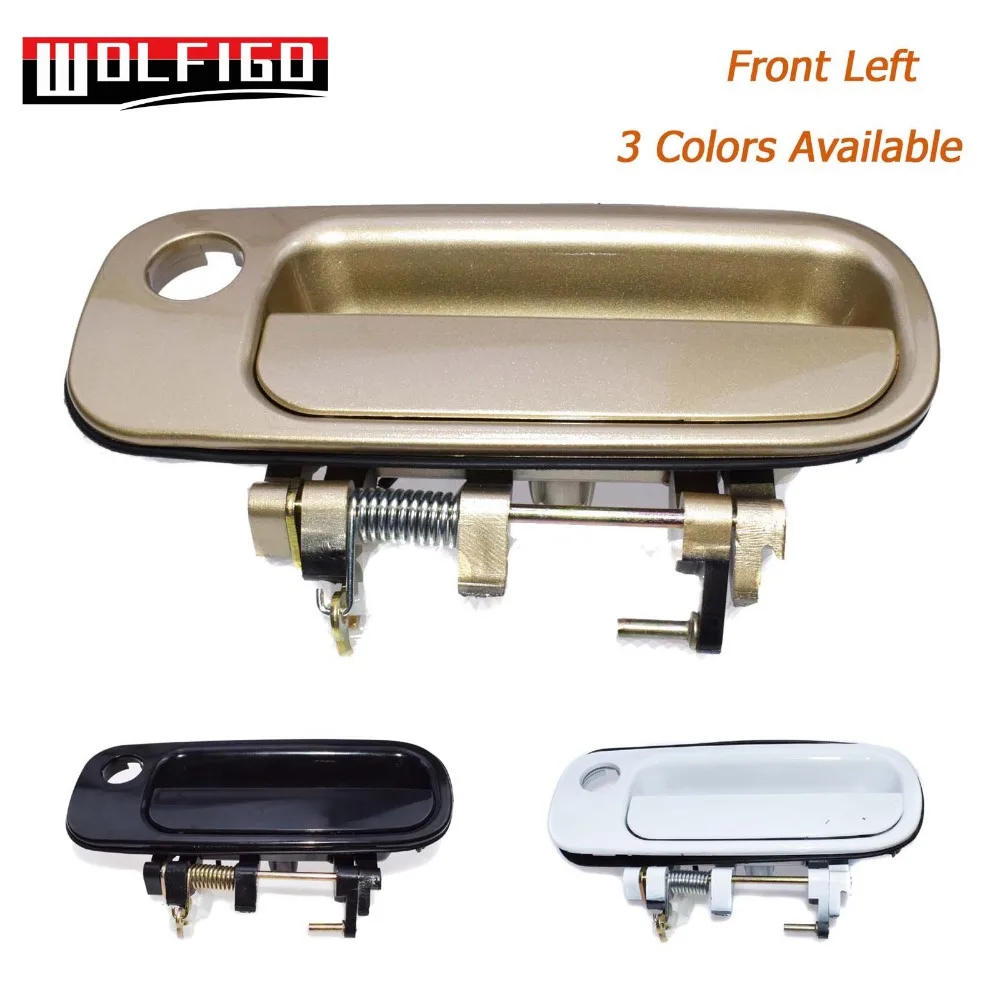 

WOLFIGO New Beige/Black/White Exterior Outside Door Handle Front Left Driver Side Fit 1992-1996 Toyota Camry 6922033020