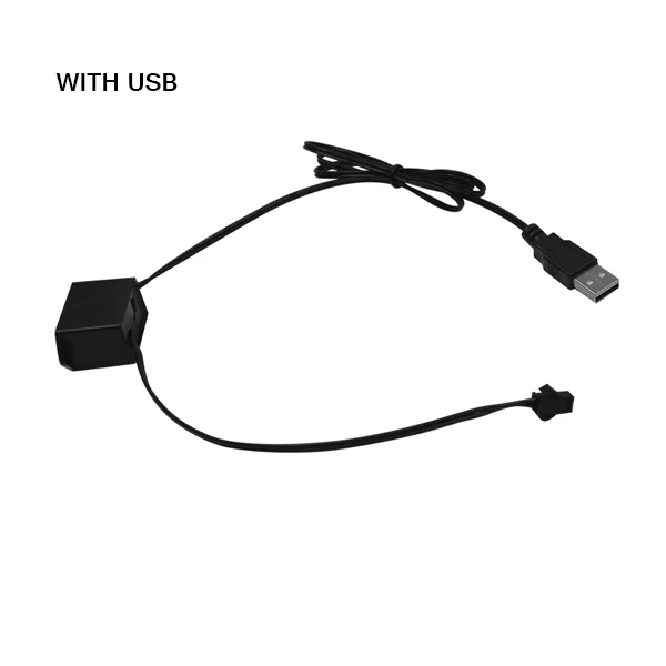 ตัวเลือกสินค้า ไฟ LED ยืดหยุ่น ตกแต่งรถยนต์ 1 เมตร พร้อมไดรเวอร์ USB