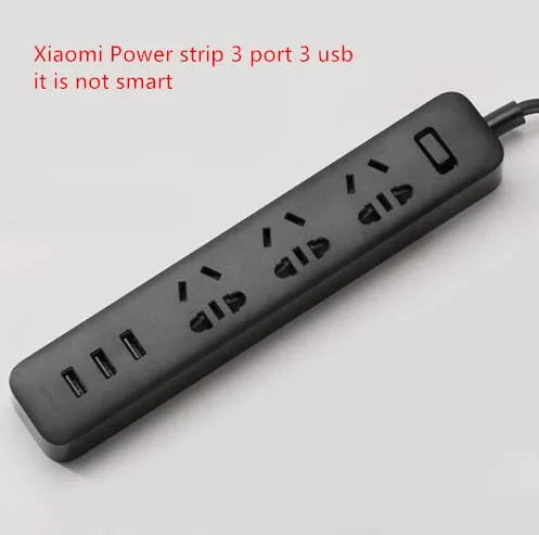 Online Xiaomi mi Smart Home toma de corriente toma eléctrica aplicación Wifi Control remoto inalámbrico 3 5 puertos 3 enchufe de salida USB