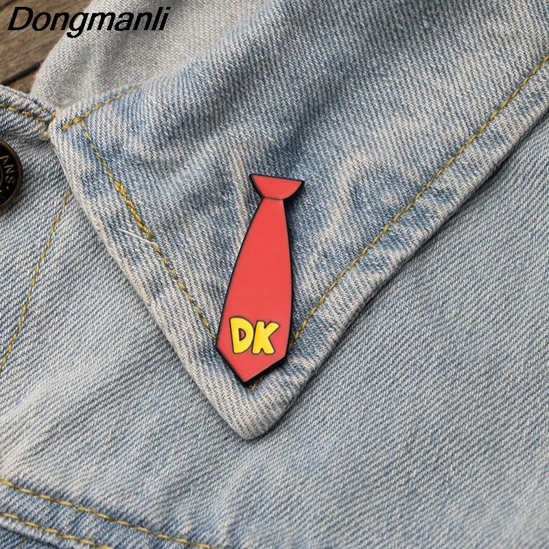 Эмалированные булавки и броши для женщин мужчин P2713 Dongmanli Donkey tie значок рюкзака