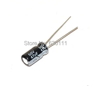 

47UF 50V 105C 6x11mm Aluminum Electrolytic Capacitor 50V47UF radial lead