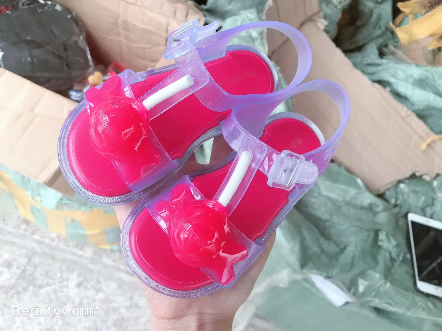 Mini Melissa/Новинка года; детская обувь; Детские прозрачные сандалии с леденцами; Нескользящие Детские пляжные сандалии для девочек; обувь для малышей; melissa