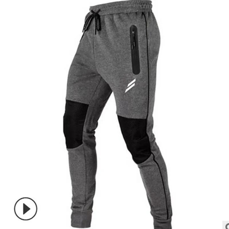 

New fashion 2019 casual jogging pants men's sports pants tight high elastic brand sports jogging breathable pants feet male pant