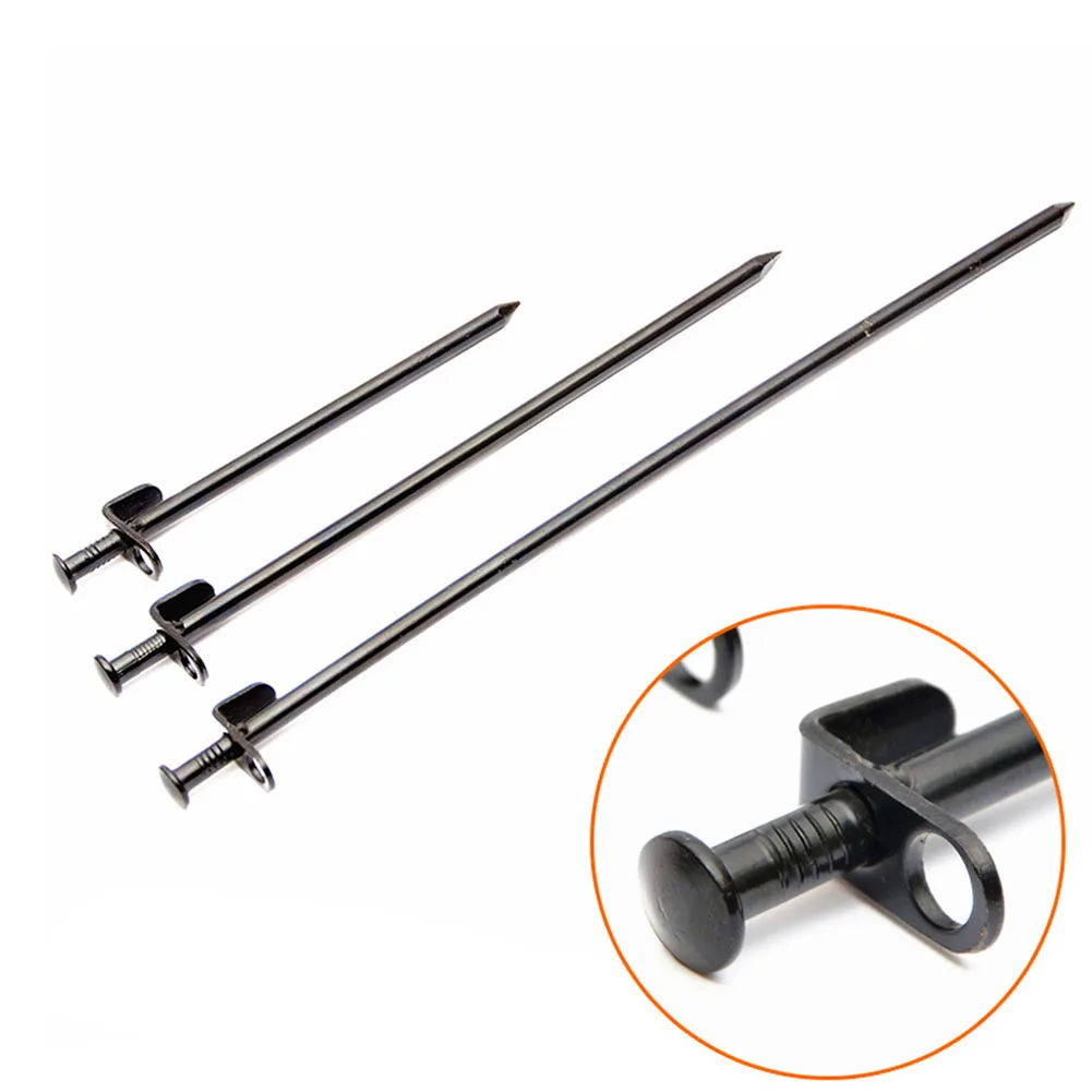 

Hot Tent Pegs Ground Nail Stakes Heavy Duty Steel Metal Round Head For Outdoor Camping MCK99