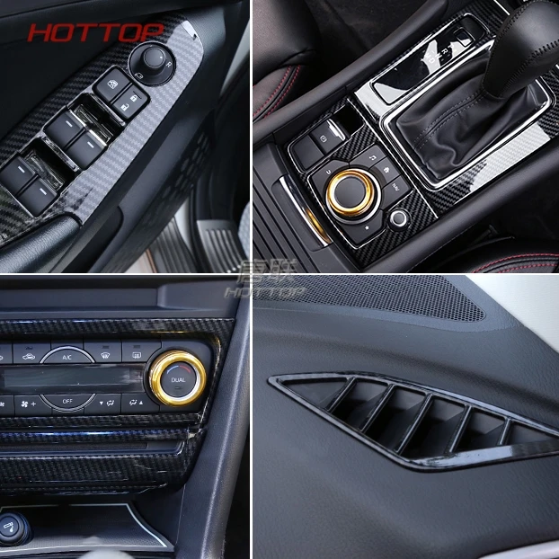 Us 9 0 Carbon Fiber Interior Trim Gear Shift Box Panel Frame Decorative Cover For Mazda 3 Axela 2017 2018 Lhd In Interior Mouldings From Automobiles