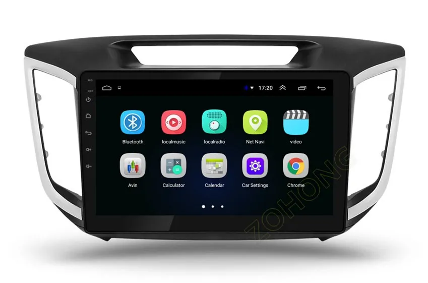 Best 2.5D 10.2 inch Android 8.1 Car DVD Multimedia Player For Hyundai Creta IX25 2014-2018 GPS Navigation Stereo Radio BT wifi MAP 17