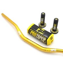 Руль 1-1/" с черные амбушюры Грязь Яма велосипед мотоцикл для мотокросса комплект для руля черный для Pro конус KTM CRF KLX