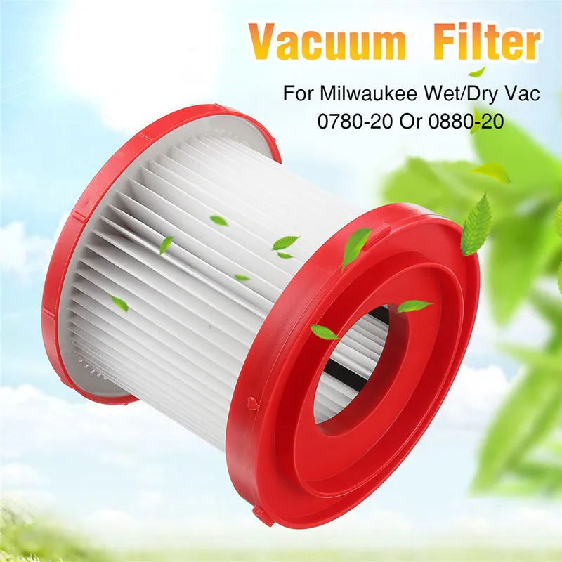 

Capacity Vacuum Cleaner Filters for Milwaukee Wet/Dry Vacuums 0780-20 Or 0880-20 Plastic 13X11cm