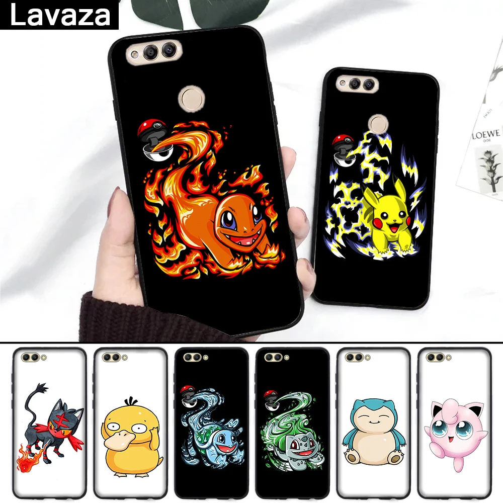 

Lavaza Pokemons PokeBall cute Cartoon Silicone Case for Huawei Honor 6A 7A 3GB Pro 7X 8 Lite 8X 8C 9 Note 10