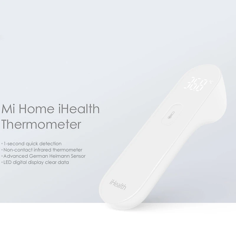  Xiaomi Mijia iHealth Thermometer LED Digital Fever Infrared baby kids Adults Elder Thermometer Non-