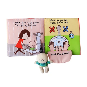 

Early Education Book Baby Enlightenment Toilet Bath Book toys Soft Cloth Learning Cognize Books For 0-12 Months Kids
