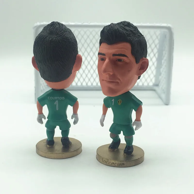

Soccerwe Belgium Soccer Star Dolls 1 Thibaut Courtois Figurine Grey Kit