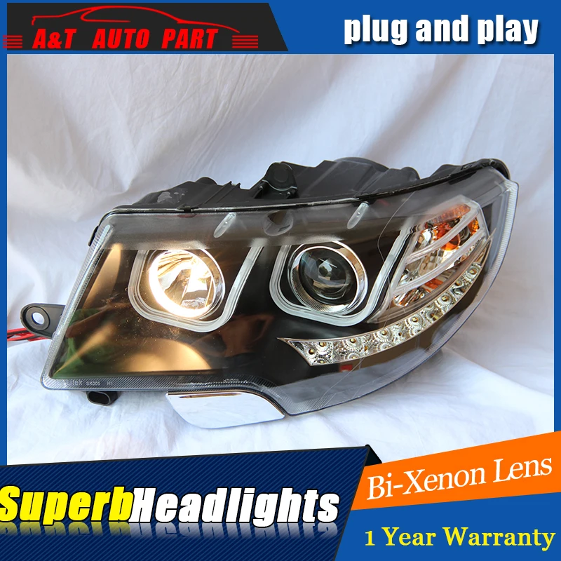 Auto Part Styling For Skoda Superb headlights DRL 2009 2014 For Skoda