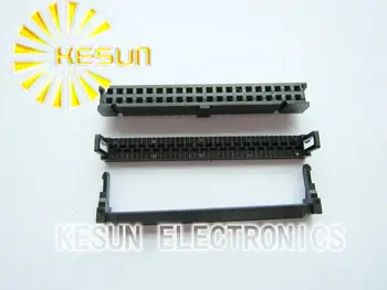 

100PCS/LOT FC-40P 2x20P 2.54mm IDC Socket With Strain Relief , ISP / JTAG Plug Conector