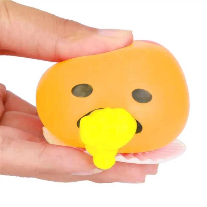 2018 NEW Novelty Gag Toys Spitting Yolk Egg Prank Squeeze