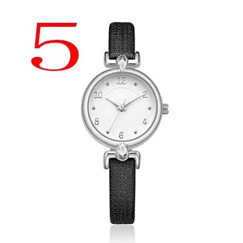

Fashion women brand watches leathr strap casual wristwatches