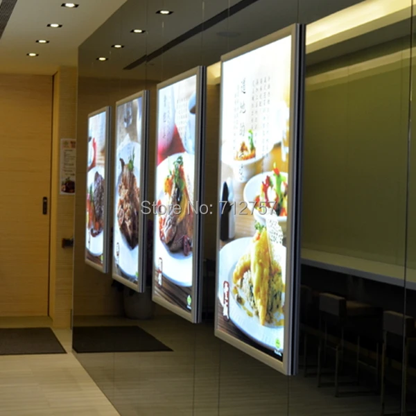 take away backlit light box display lightbox restaurant advertising light box