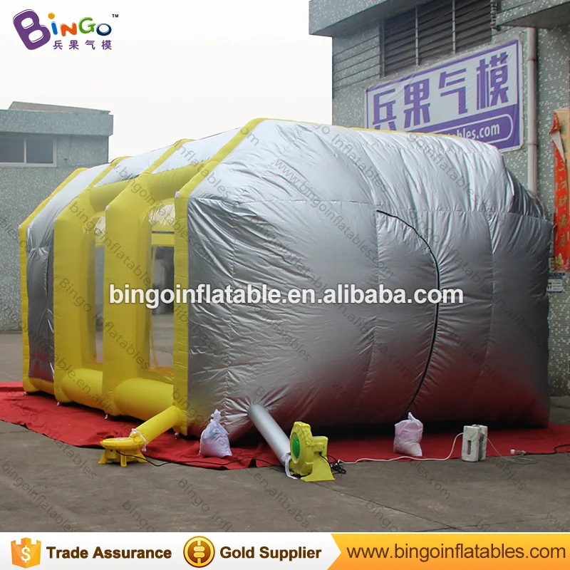  Free Shipping Inflatable Spray Booth Tent with Filters 6x4x3 Meters Hot products Opblaasbare spray 